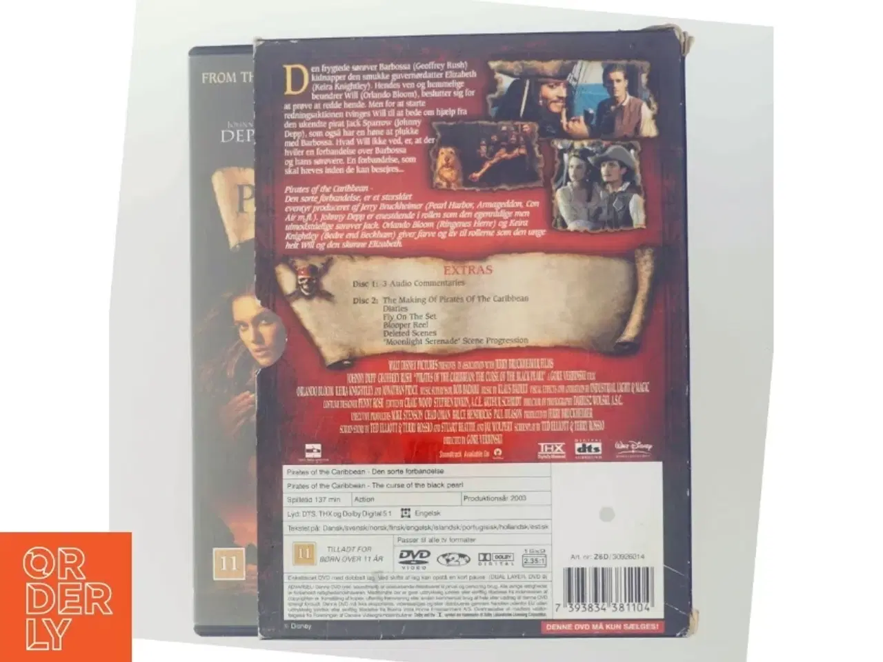 Billede 3 - Pirates of Carribean (2disc): Sorte for med Johnny Depp (DVD)