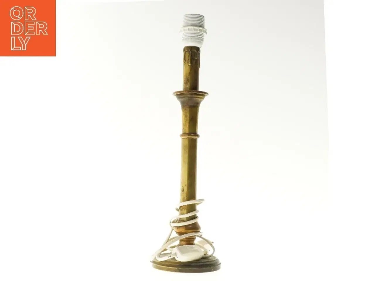 Billede 1 - Bordlampe i messing (str. 43,5 cm)