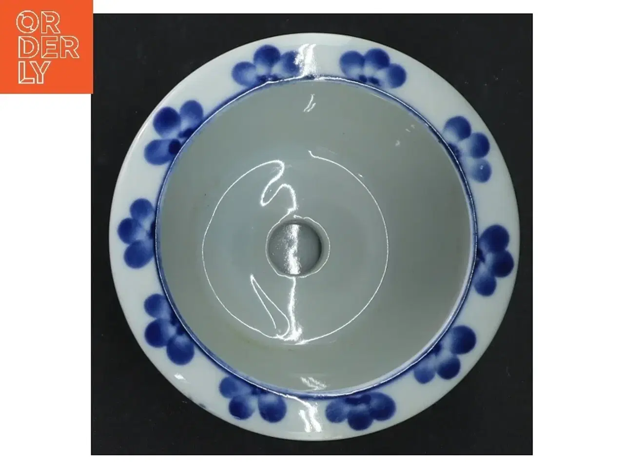 Billede 3 - Blomsterpotte med underskål i porcelæn (str. H 9 cm. ø. 10 cm)