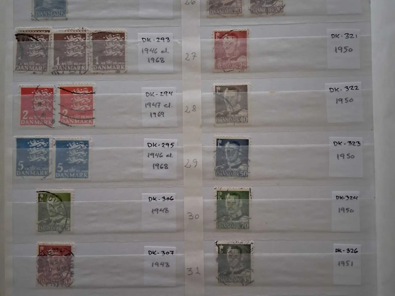 Billede 5 - Samling af danske frimærker