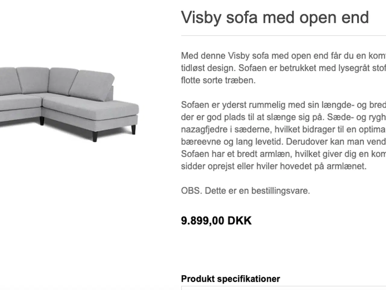 Billede 1 - Visby Sofa