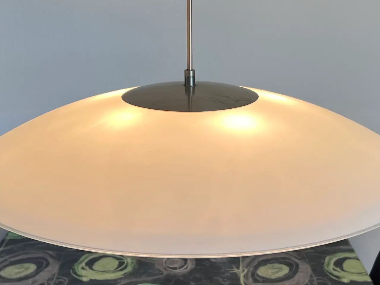 Billede 1 - Spisebordslampe i glas m. dæmper