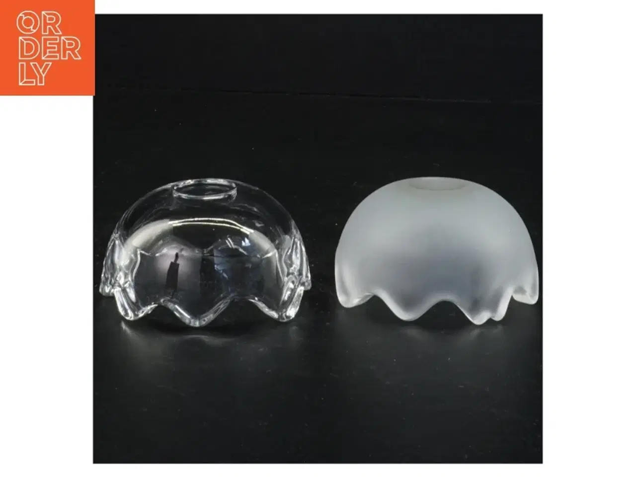 Billede 4 - Glas bonbonniere fra Holmegaard (str. Ø 8 cm)
