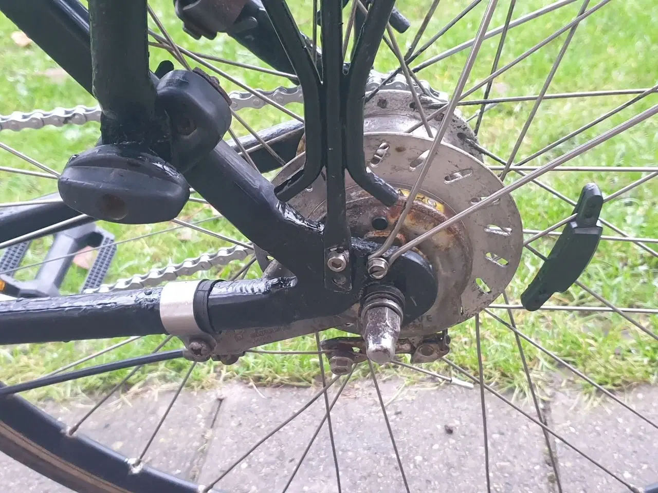 Billede 9 - Jensen damecykel m. barnestol, 7 gear, 51 cm stel