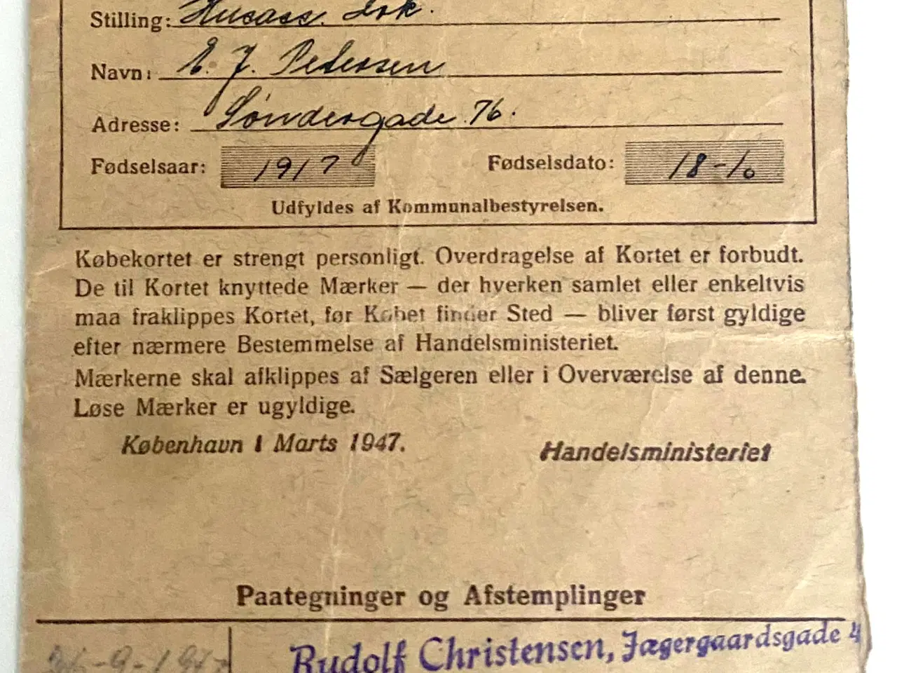 Billede 6 - Købekort Kvinder, Mænd & Piger