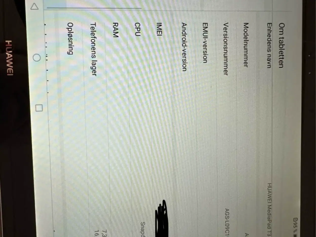 Billede 2 - Huawei mediapad T3 10 med lader 