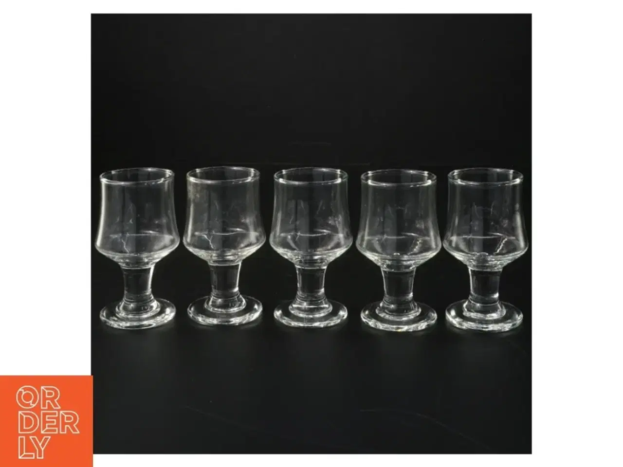 Billede 1 - 5 glas (str. H 9 cm. ø. 4,5 cm)