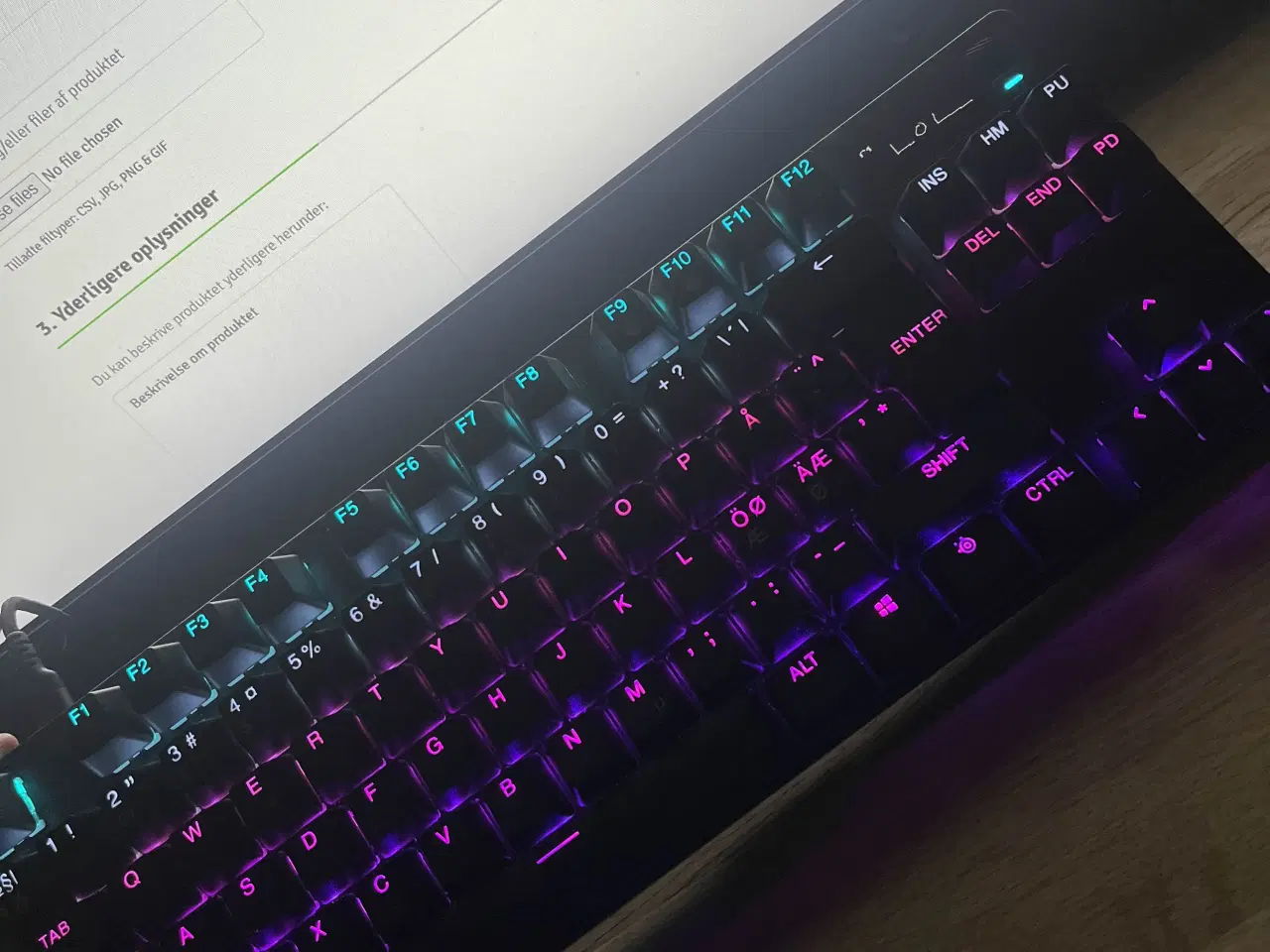 Billede 1 - Steelseries Apex Pro TKL Gen 3 Gaming-Tastatur