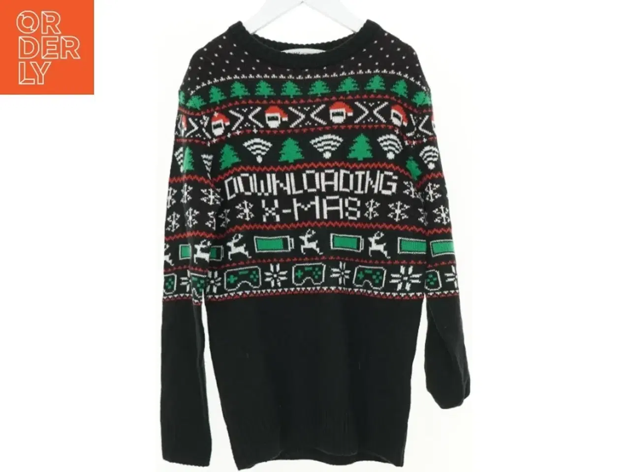 Billede 1 - Sweatshirt, jule motiv fra H&M (str. 152 cm)
