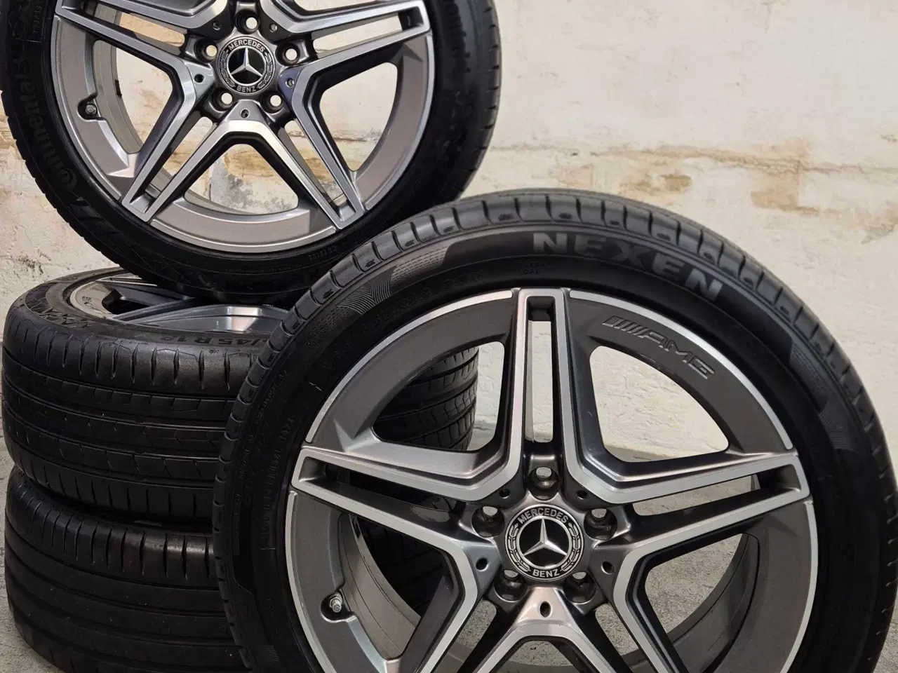 Billede 10 - MERCEDES "AMG" ORIGINAL ALUFÆLGE MED SOMMERDÆK 5x1