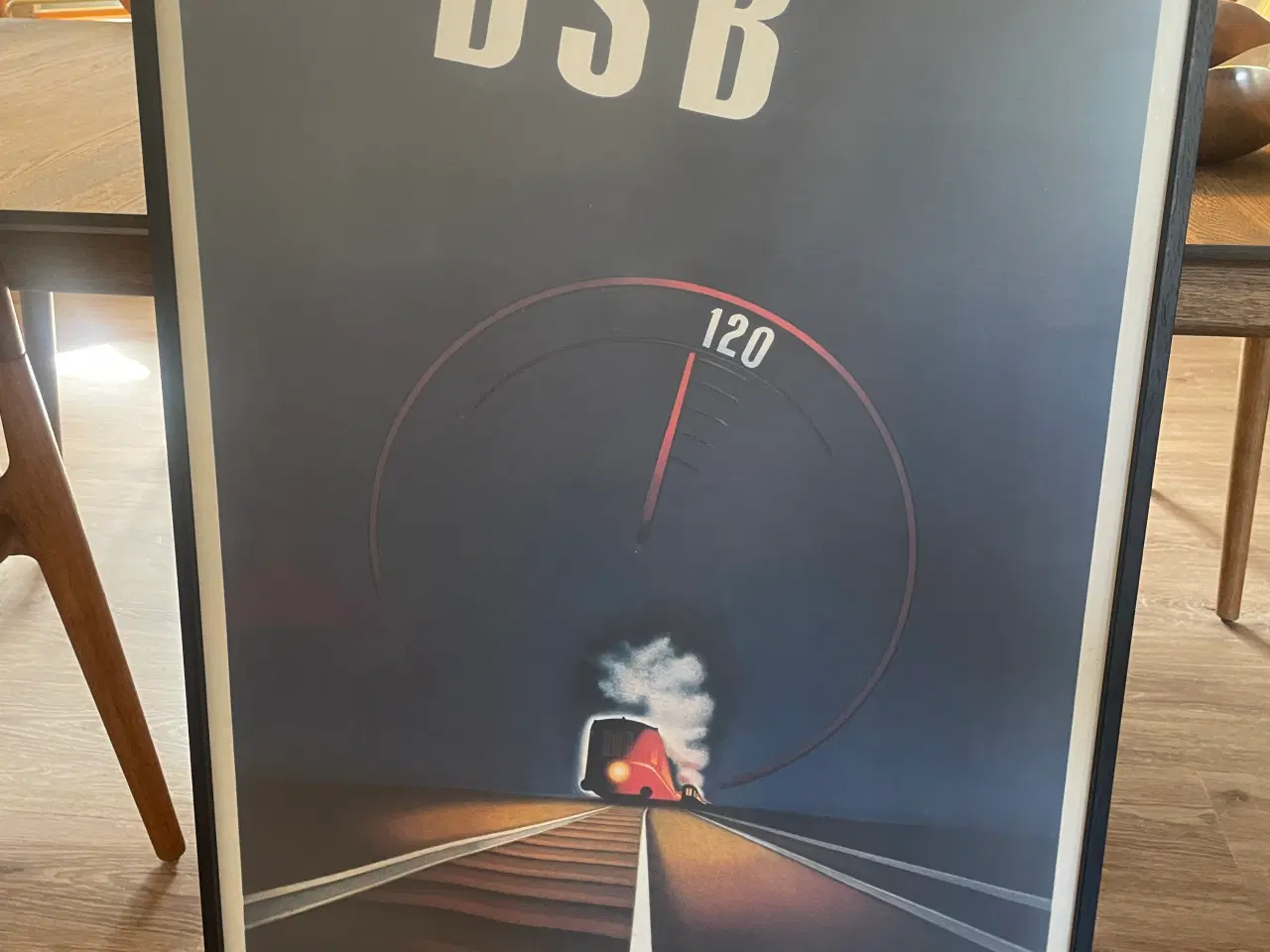 Billede 1 - DSB 120 Lyntogsplakat 62x100cm.