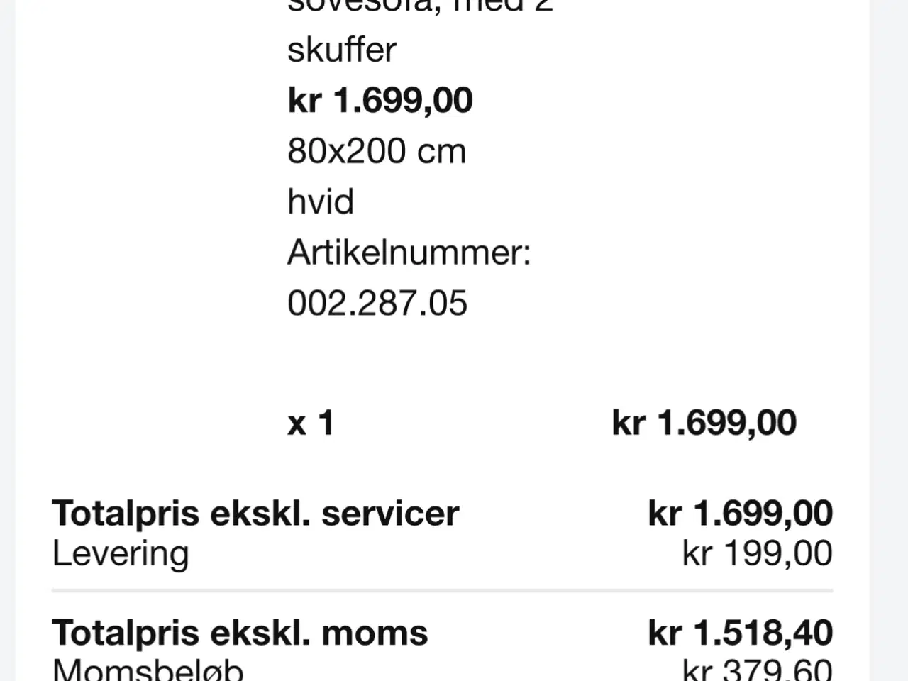 Billede 2 - Sovesofa / seng / dobbeltseng - IKEA Brimness