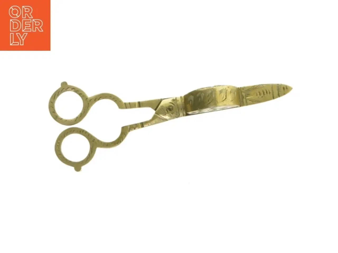 Billede 1 - Antikke messing lysesakse (str. 17x6 cm)