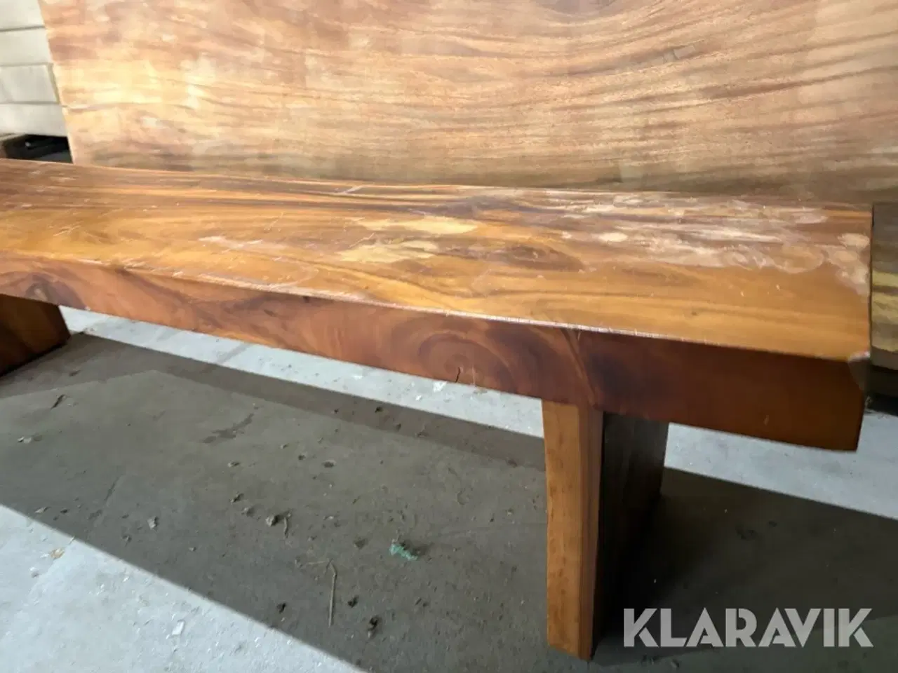 Billede 11 - Planke bænk Akacie Olieret