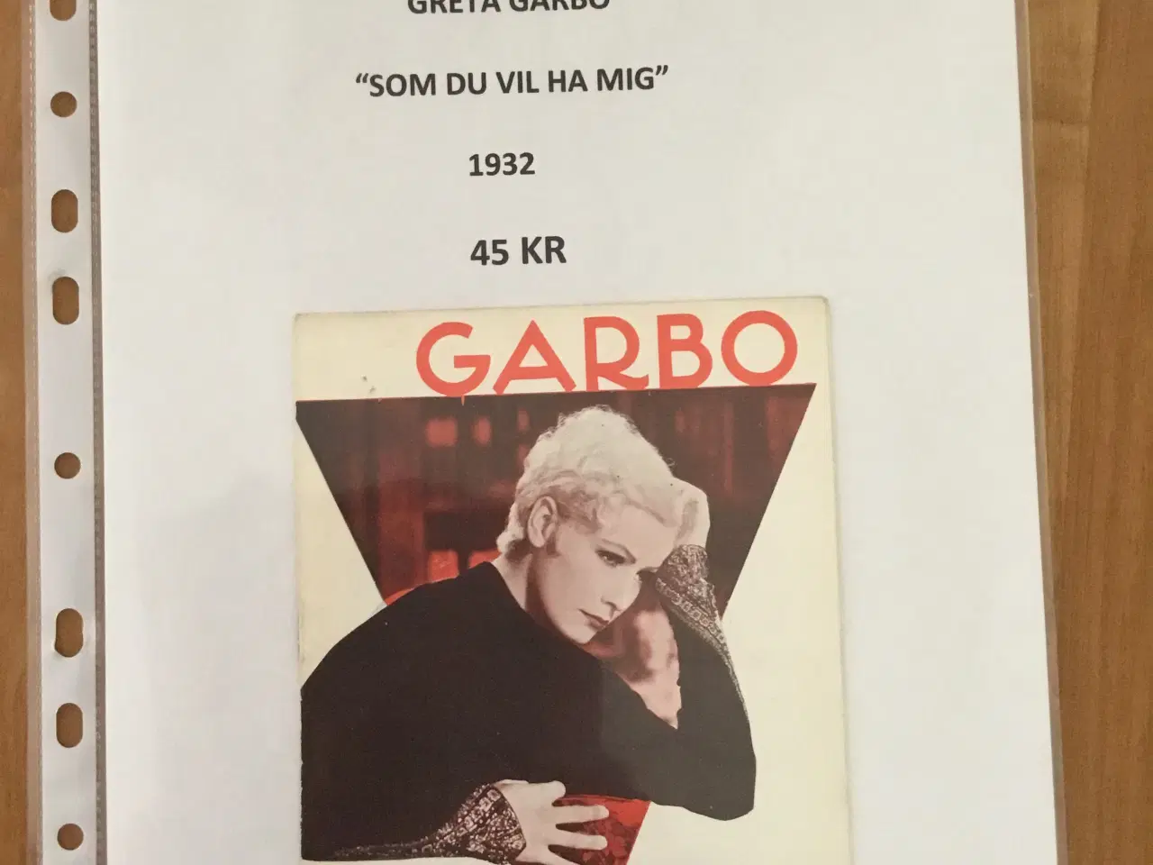 Billede 4 - GRETA GARBO & TONY CURTIS - Pris pr Foto