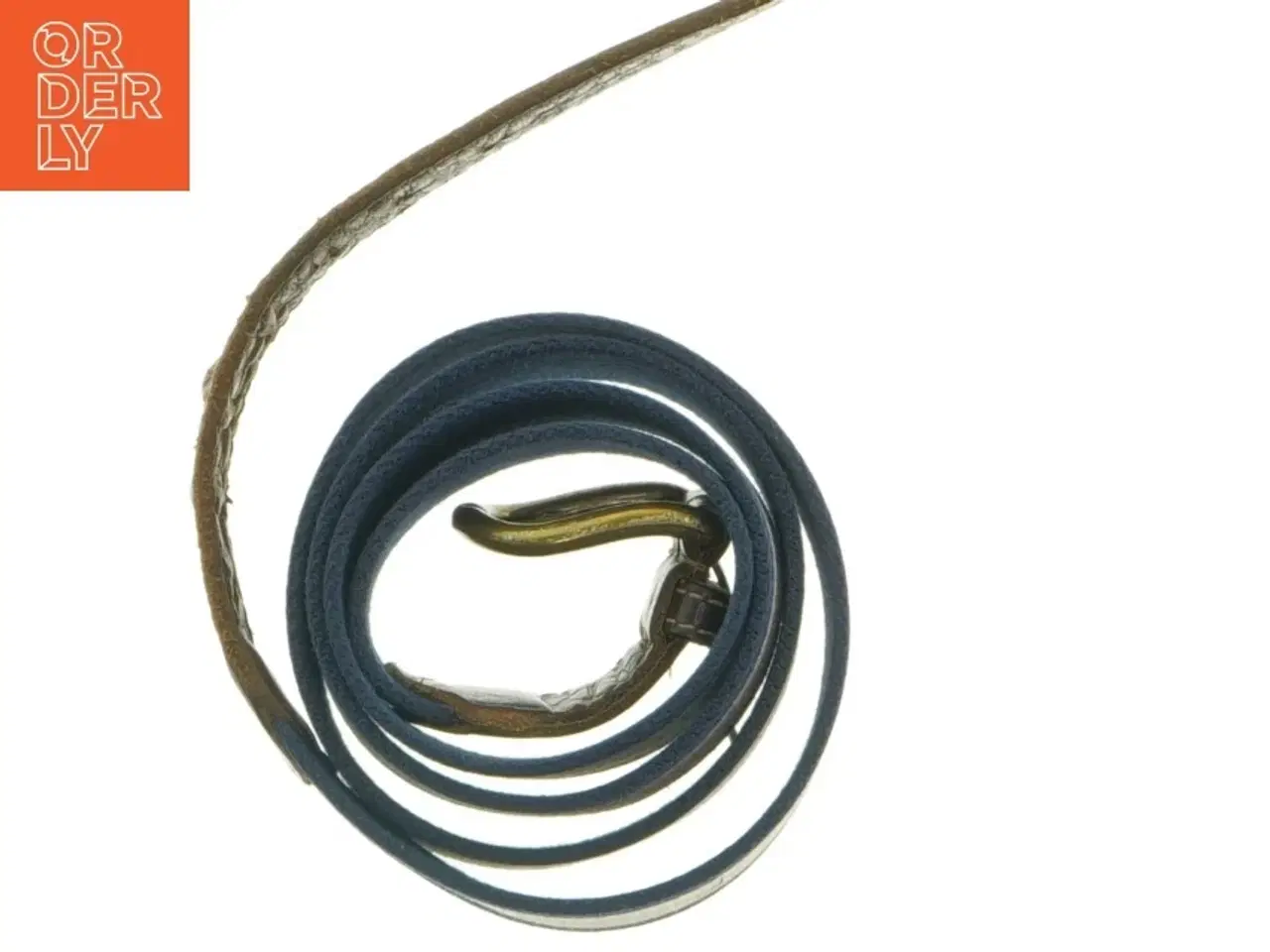 Billede 3 - Bælte i canvas og læder (str. 96 cm)