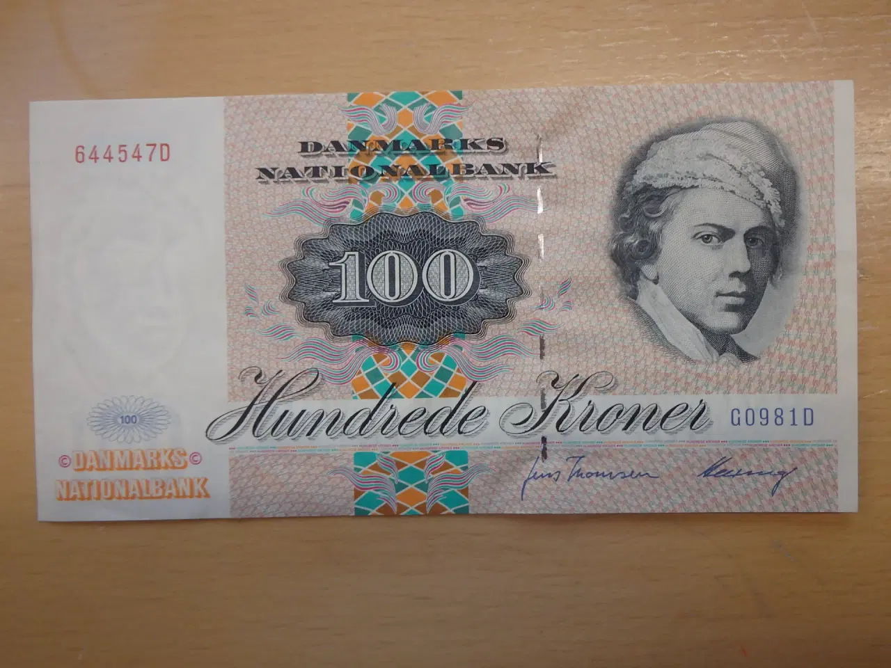 Billede 1 - Danmark 100 kr. i maleri og dyreserien Sieg 143, P