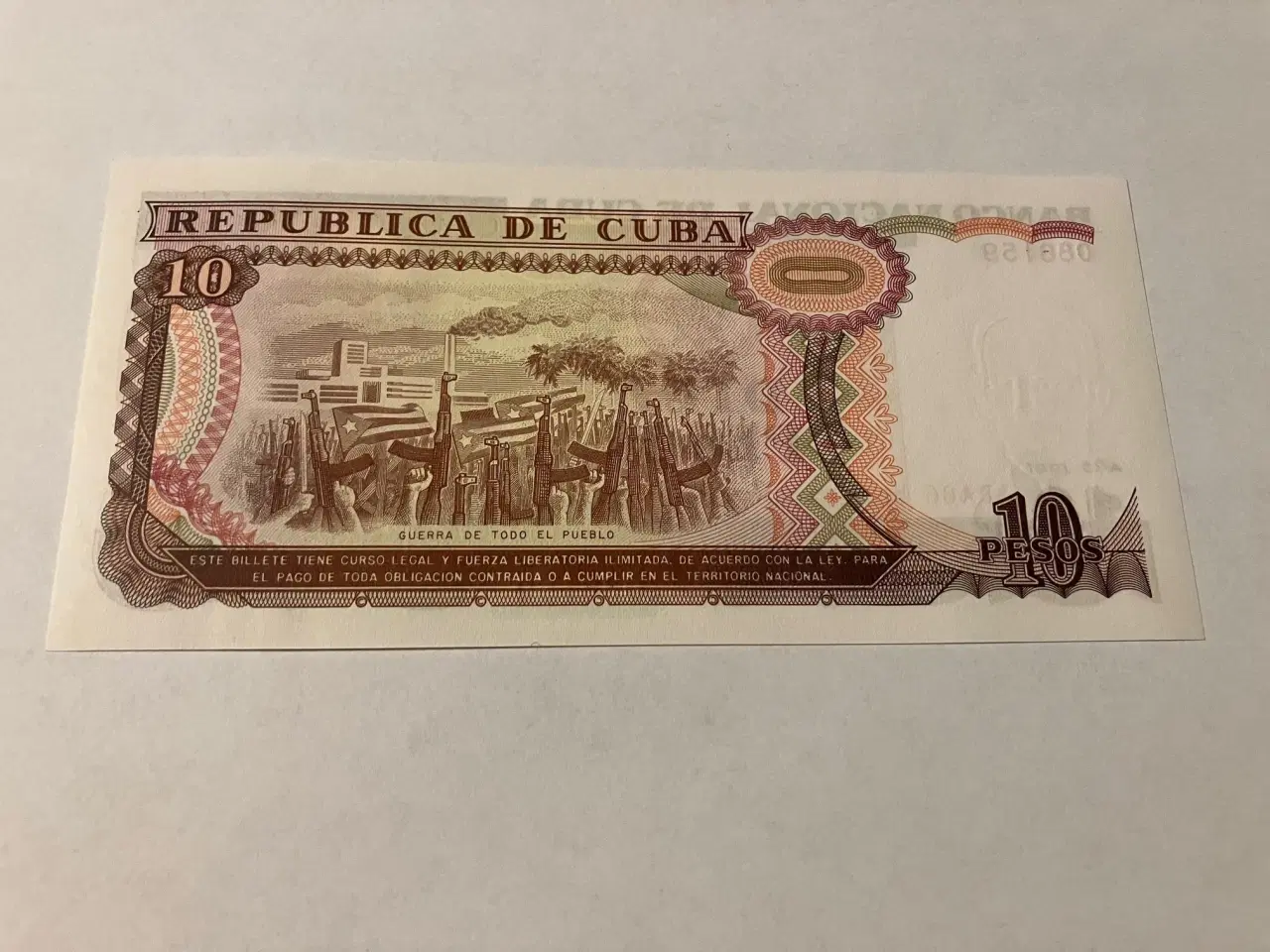 Billede 2 - 10 Pesos Cuba 1991