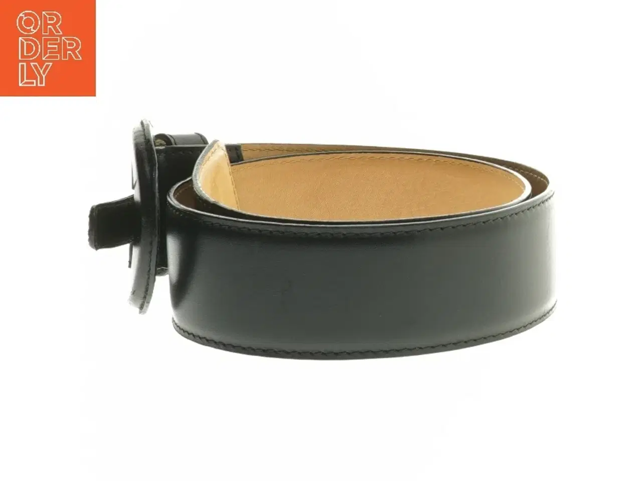 Billede 2 - Sort læderbælte fra Alaluna (str. 85 cm)