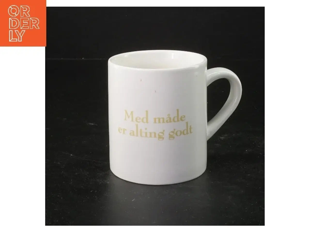 Billede 4 - Porcelænskrus med tekst fra Matador (str. Ø 8x9 cm)