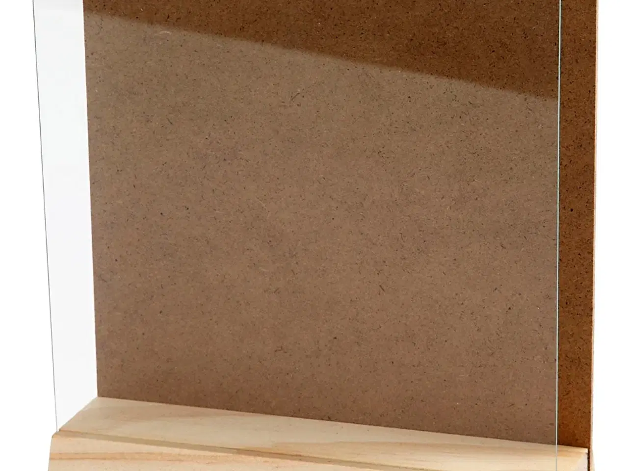 Billede 1 - Elegant 3D Plade med Glas - 15x15 cm