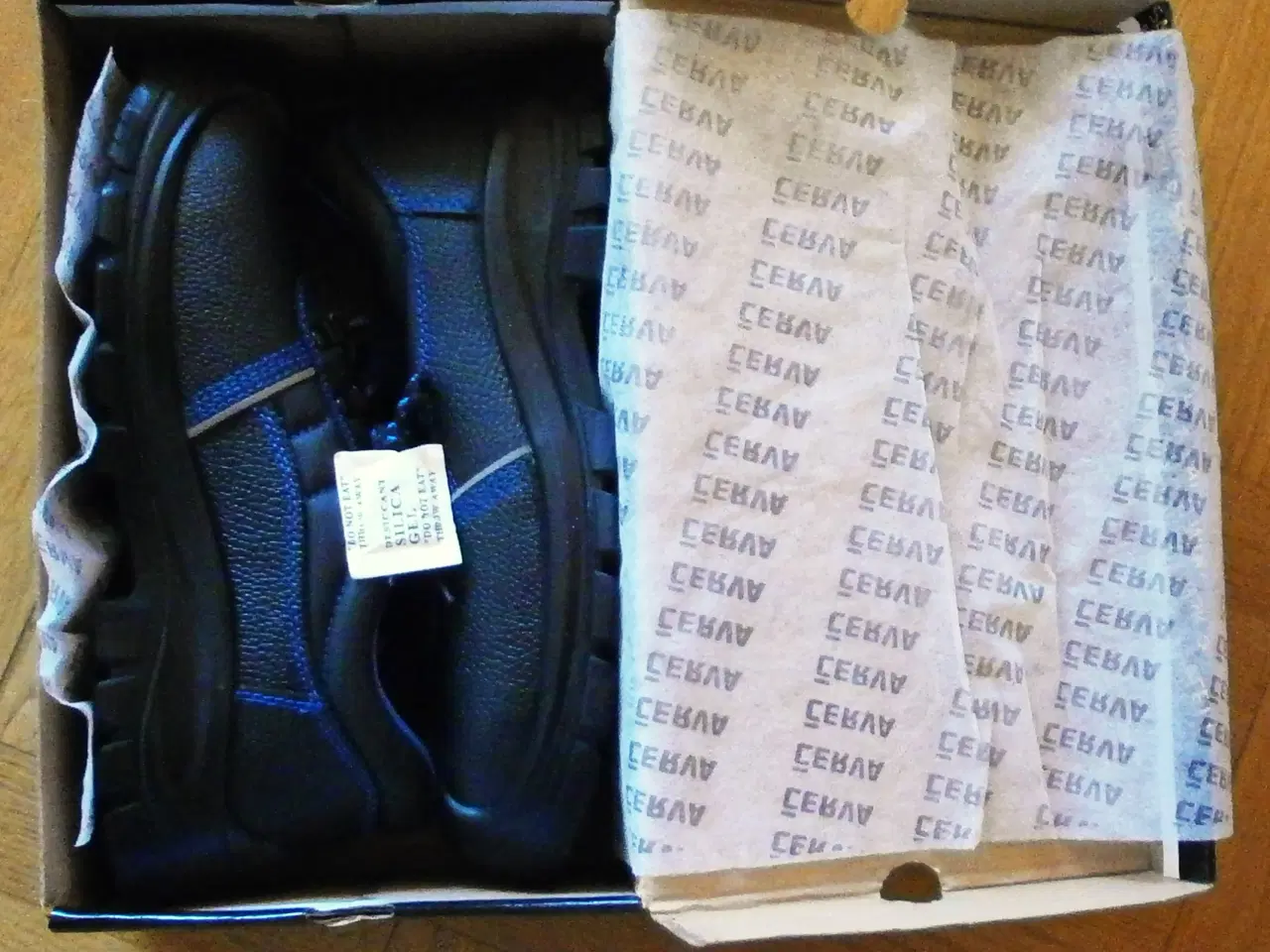 Billede 3 - NY Cerva Work & Safety Arbejdssko Sort Læder