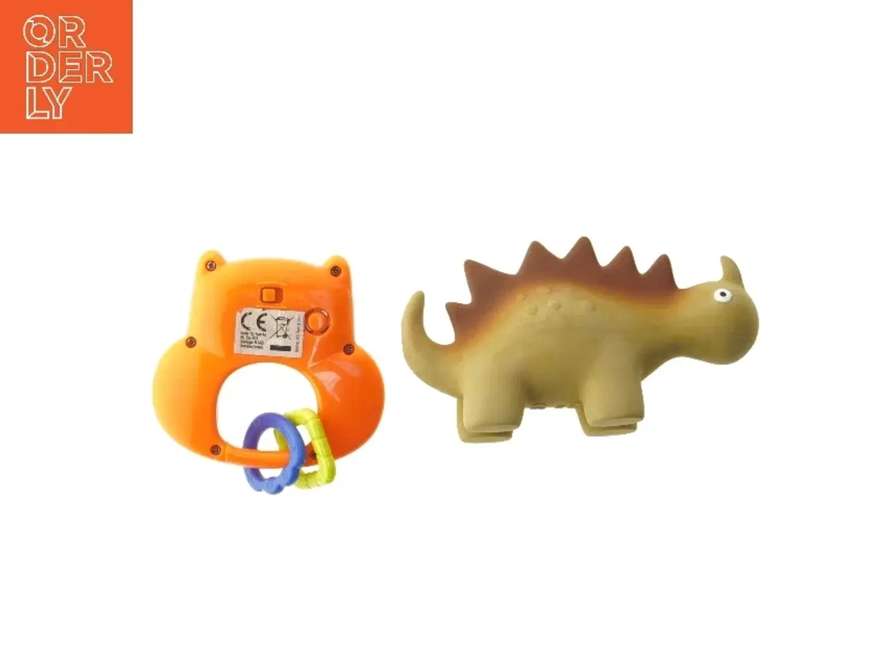 Billede 2 - Børnelegetøj: Dinosaur og ugle rangle (str. 15,5 cm)