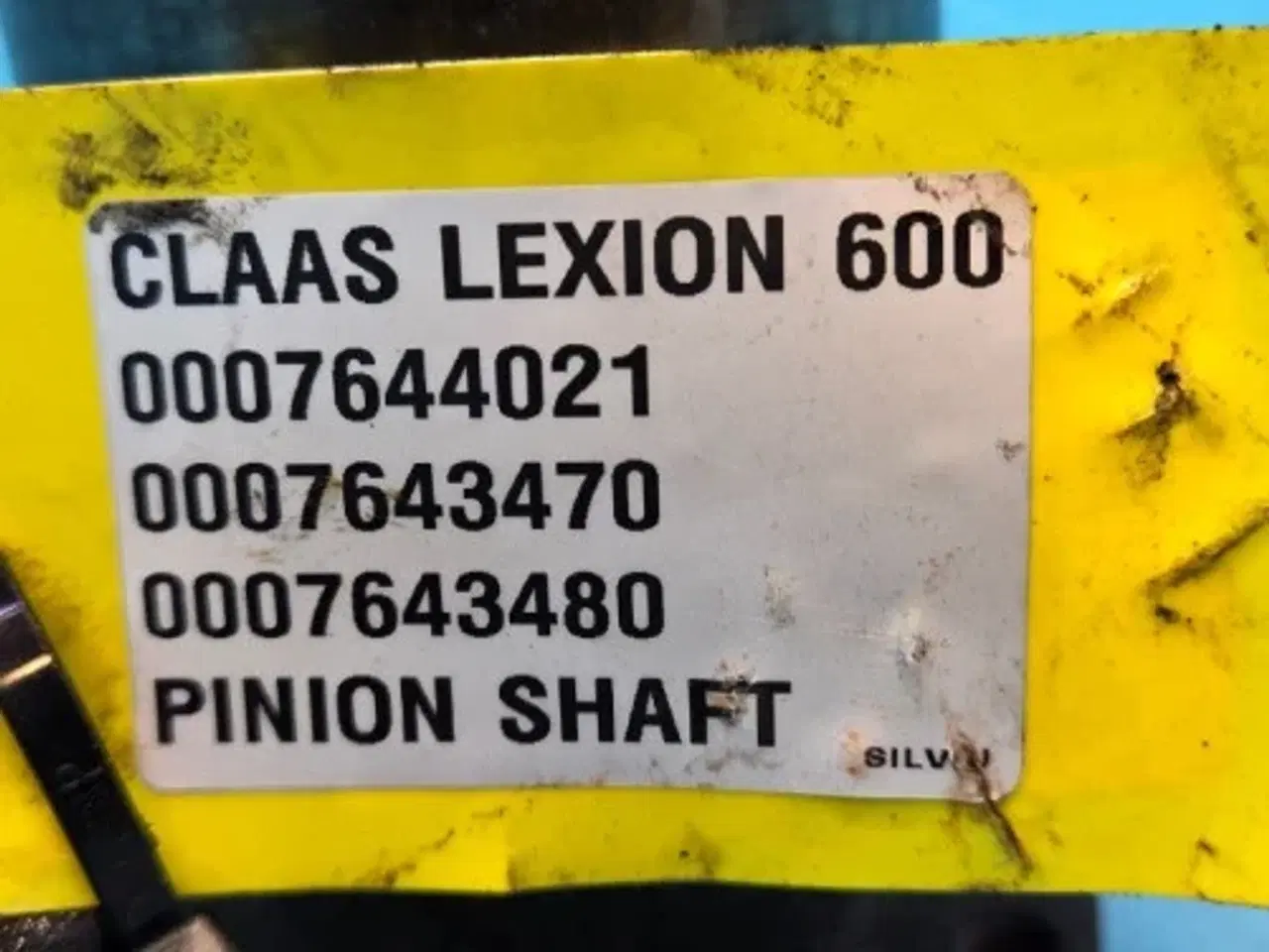 Billede 2 - Claas Lexion 600 Tandhjulsaksel 7644021