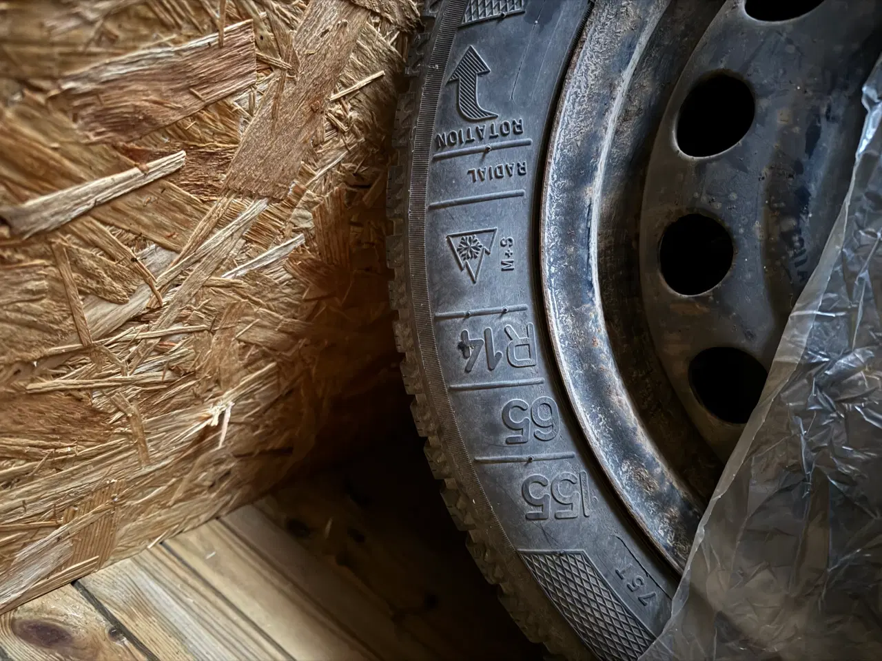 Billede 2 - 4 Hjul 155/65-14 Brugt til Aygo/C1/107