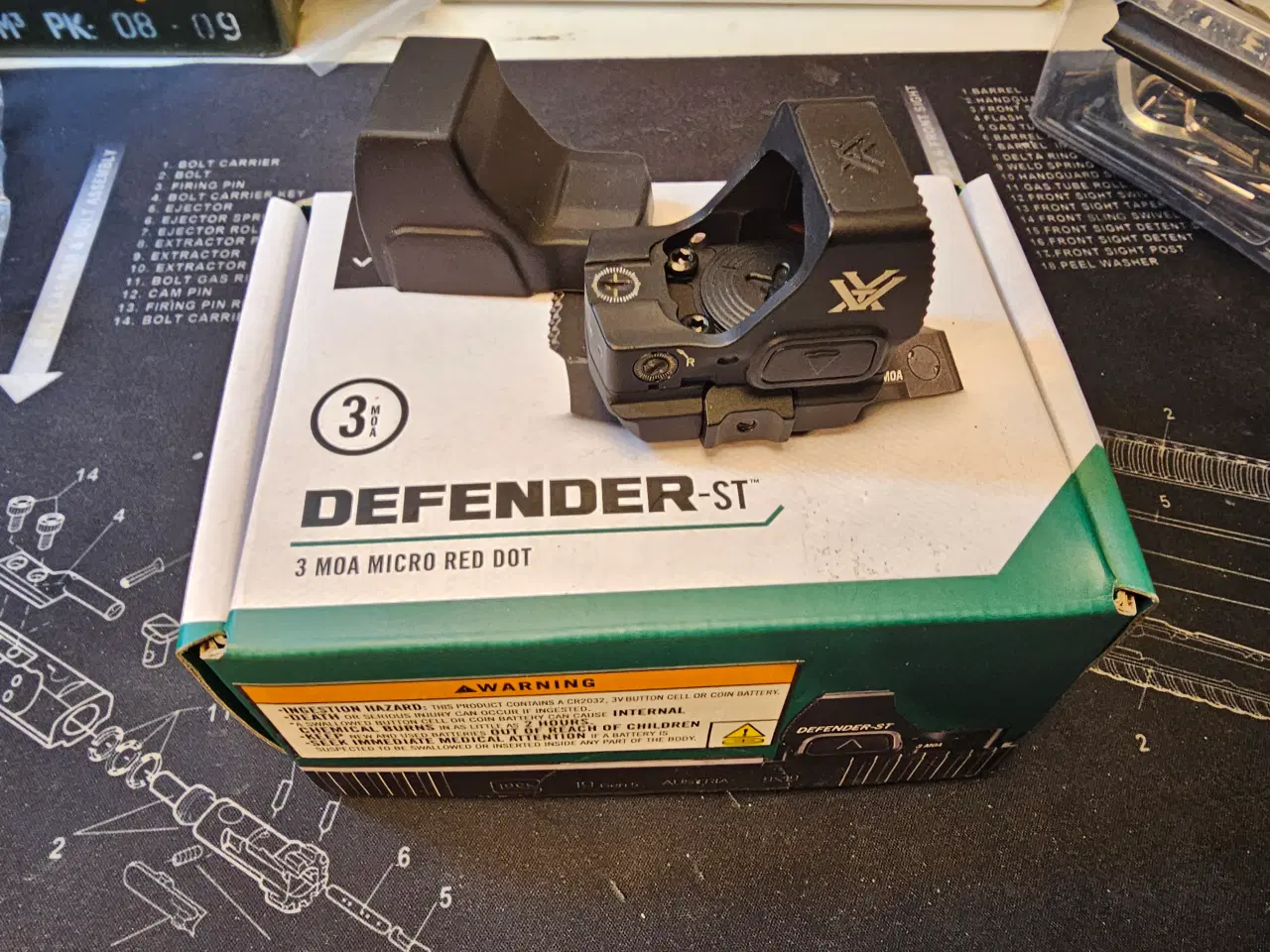 Billede 1 - Vortex Defender-ST 3 MOA Rødpunksigte