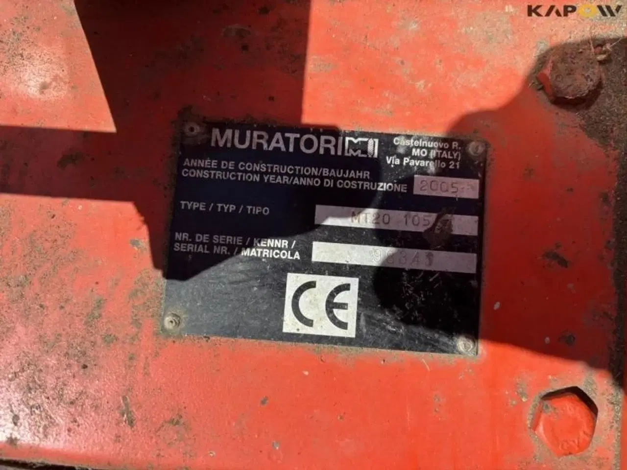Billede 9 - Muratori MT20 105