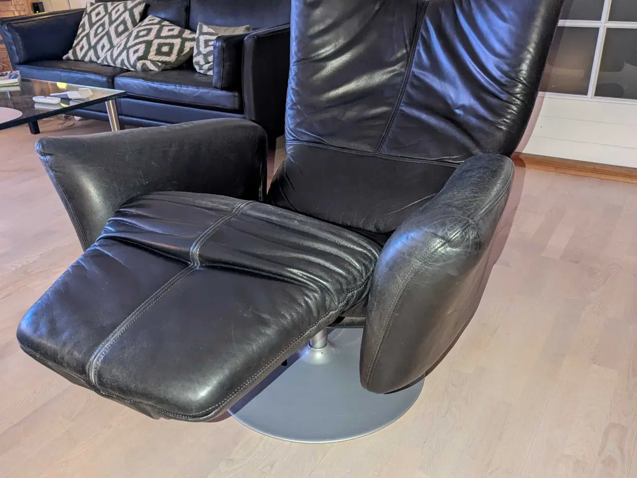 Billede 3 - Hjort Knudsen læder lænestol 