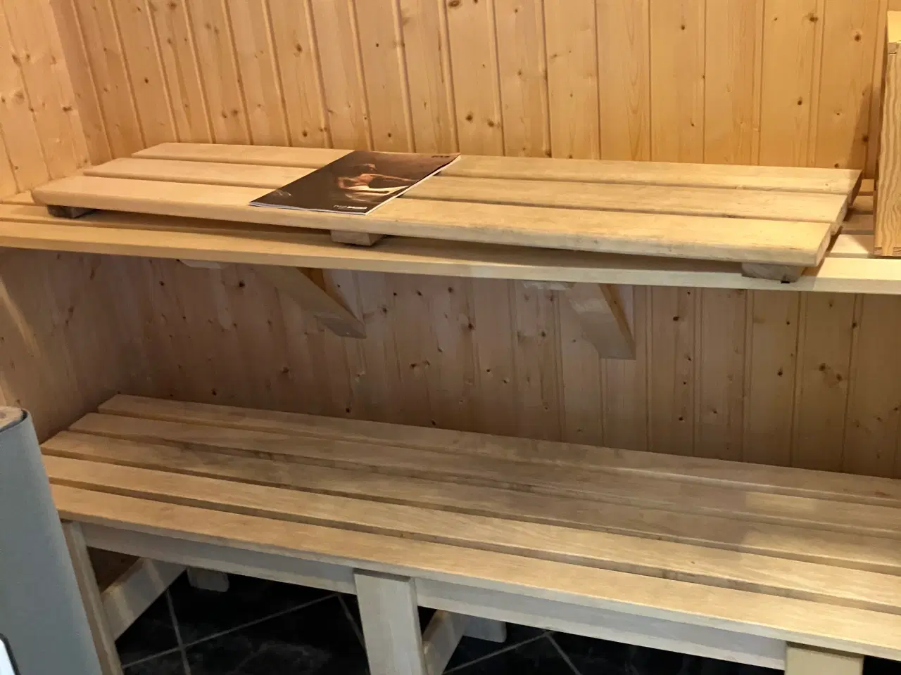 Billede 3 - Tylø Sauna ovn + bænk og tilbehør