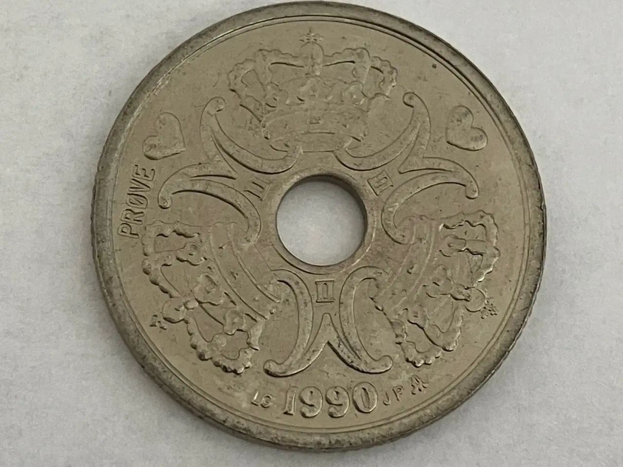 Billede 1 - 2 Kroner 1990 Prøvemønt