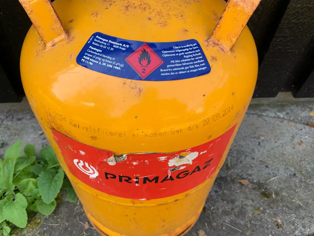 Billede 5 - Tomme stål-gasflaske, spar panten