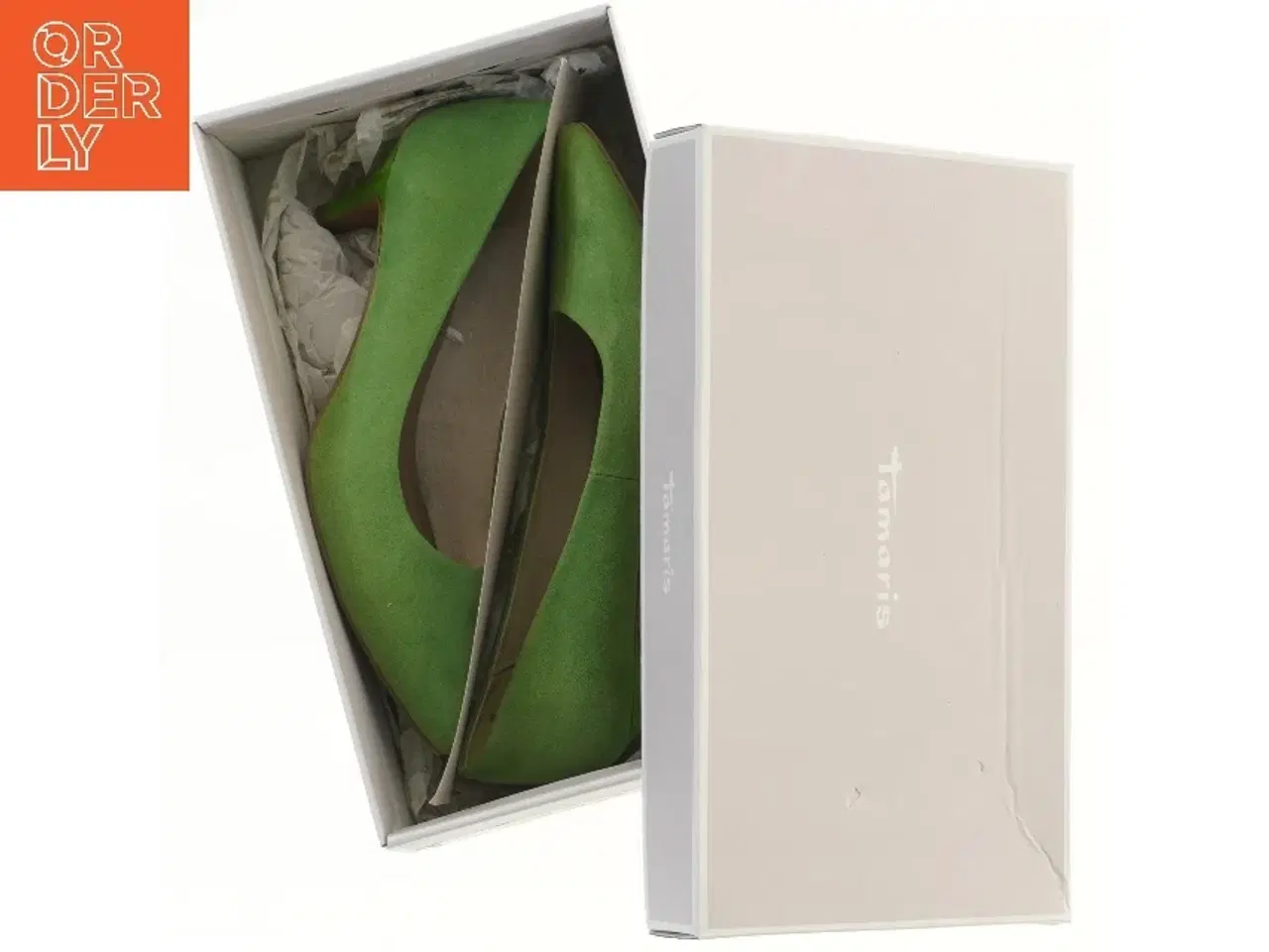 Billede 5 - Grøn Tamaris stiletter fra Tamaris (str. 39 )