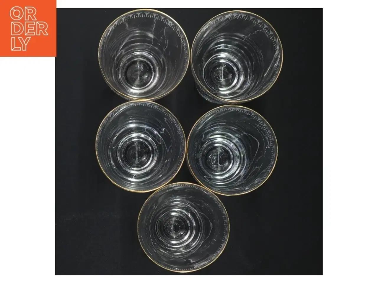 Billede 4 - Glas med guldkant (str. 12,5 cm)