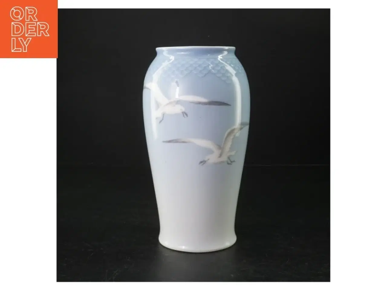 Billede 1 - Porcelænsvase med måge-stellet fra B&G (str. H. 21 cm)