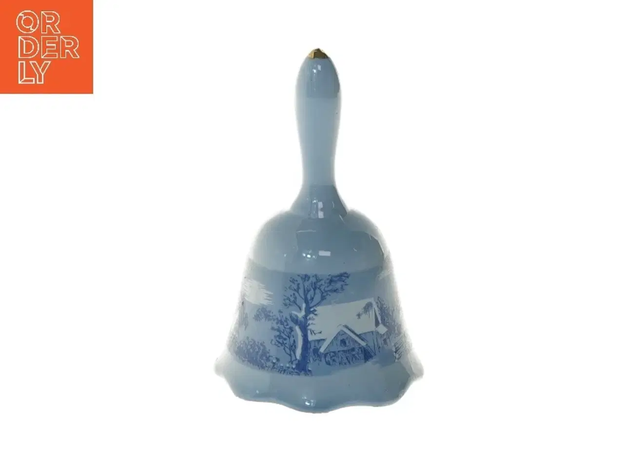 Billede 1 - Blå porcelænsklokke (str. 14 cm)