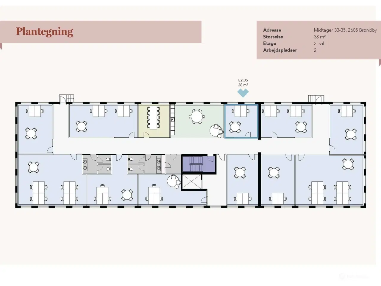 Billede 30 - Moderne. lyst kontor og råt indrettet mindre lager
