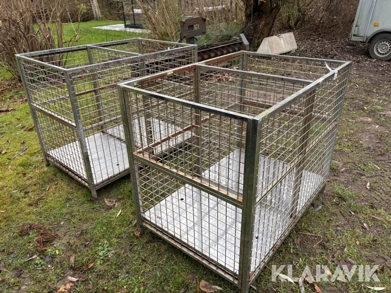 Billede 2 - Trådbur/pallekasse i stål 2 styk