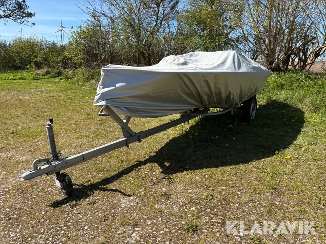 Billede 1 - Båd med ophalningstrailer med bladfjedre