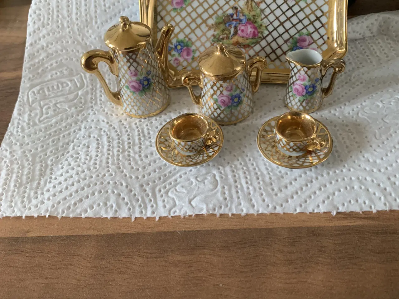 Billede 2 - Miniature kaffesæt limoges porcelæn