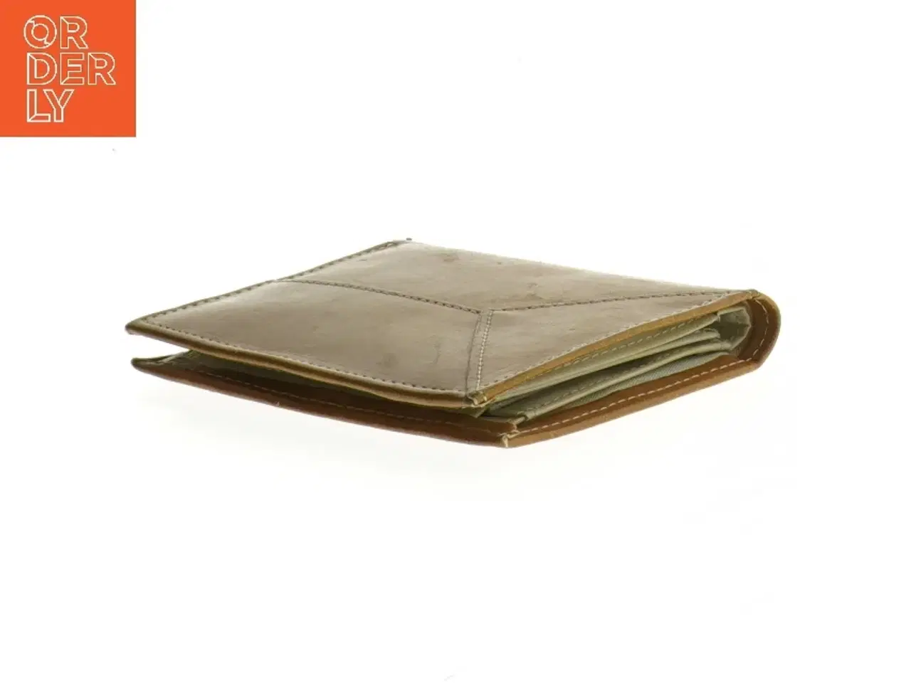 Billede 1 - Brun læderpung (str. 13,5 x 10 cm)