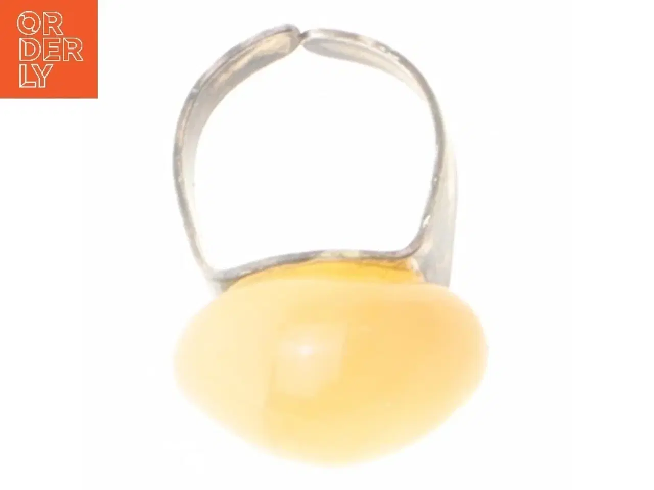 Billede 4 - Rings med gul sten (str. Ø 51 mm)