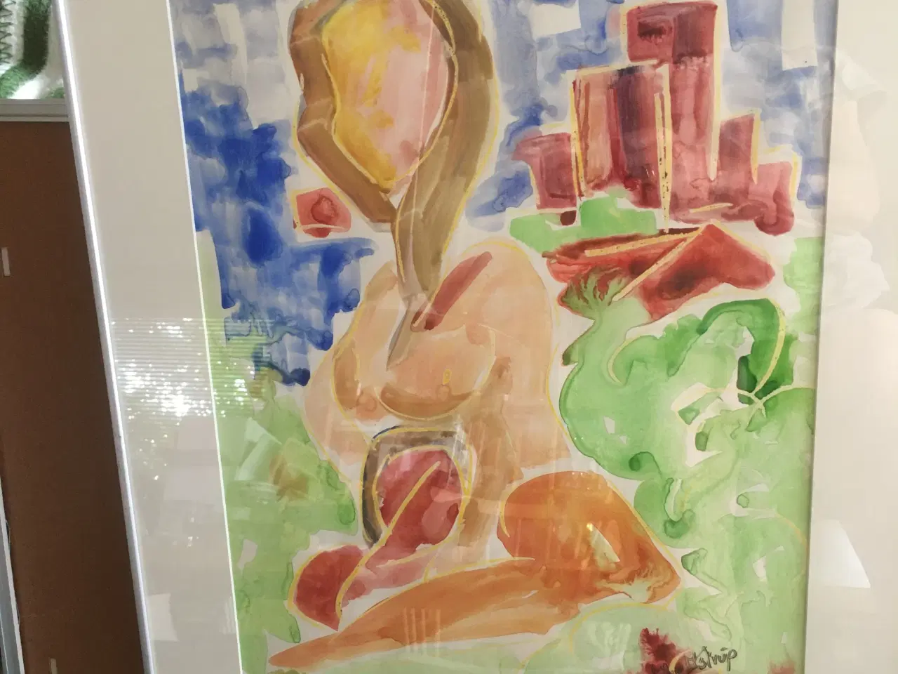 Billede 1 - “Ole Østrup” akvareller 2 stk