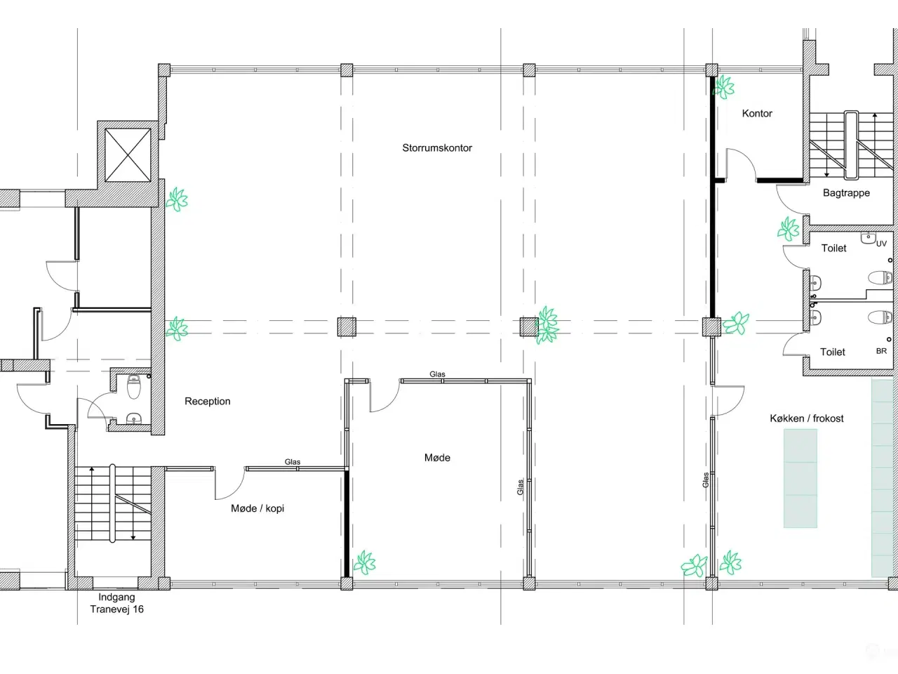 Billede 9 - Kontorlejemål med massivt lysindfald i tidligere industribygning
