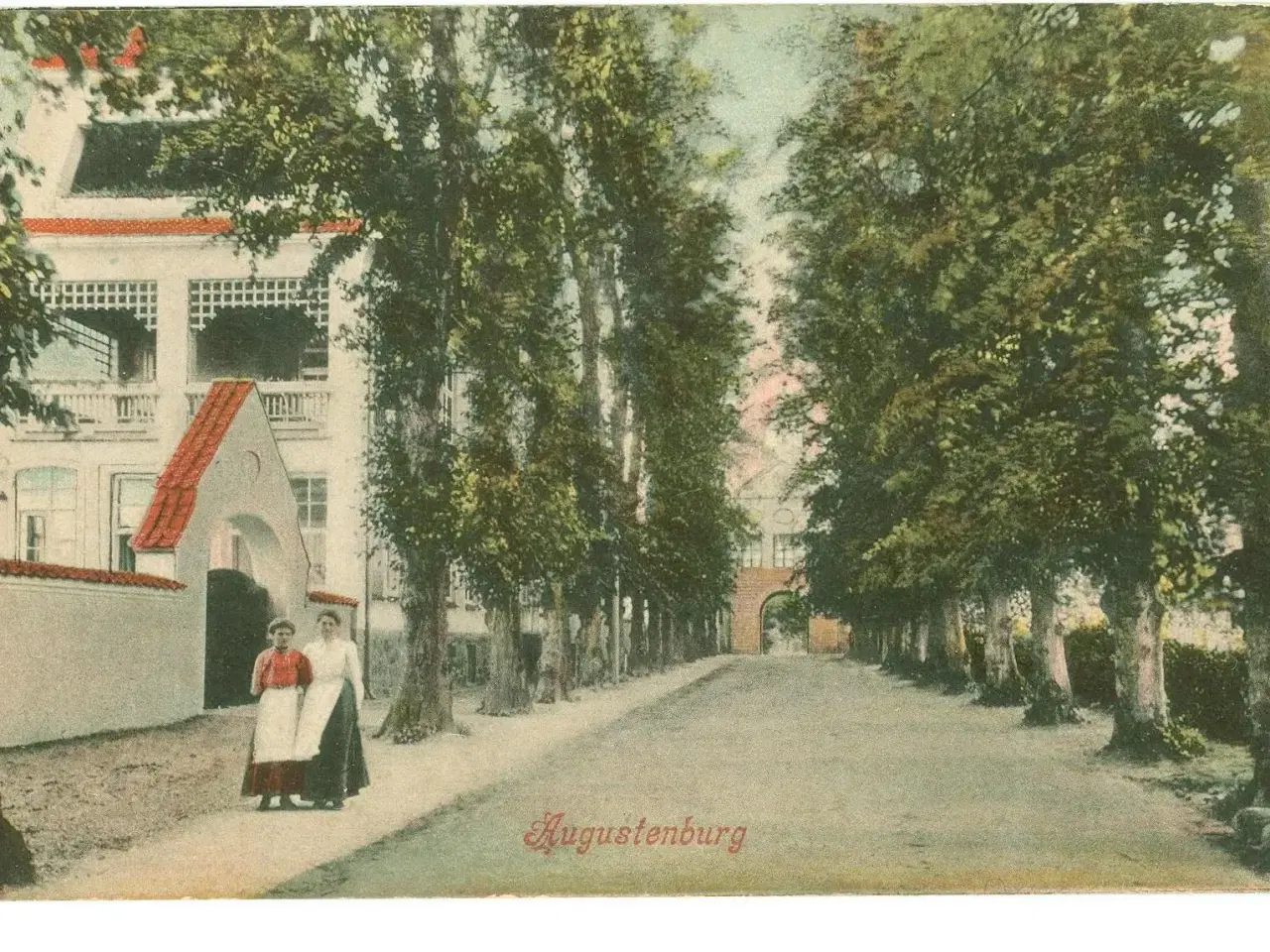 Billede 1 - Slotsallé, Augustenborg 1907