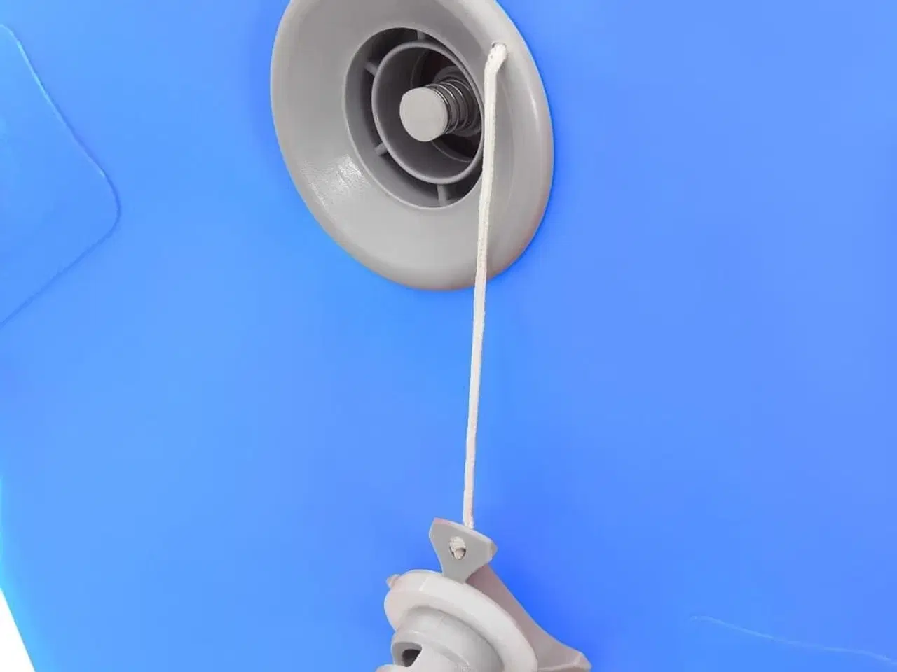 Billede 7 - Oppustelig gymnastikrulle med pumpe 100x60 cm PVC blå