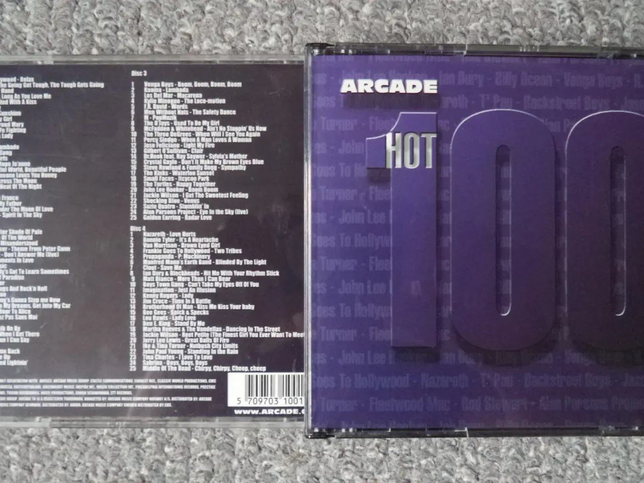 Billede 1 - Opsamling ** Hot 100 (4-CD-box) (8910017)         